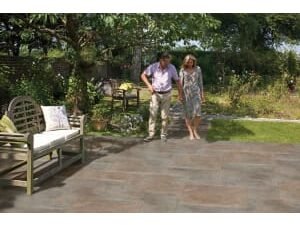 Marshalls Symphony Smooth Copper 595 x 595 x 20mm Porcelain Paving Slab - Pack of 64