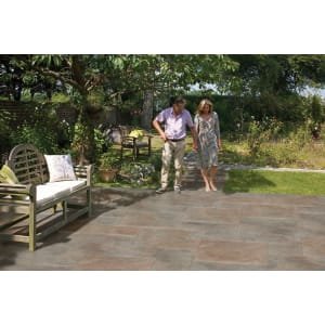 Marshalls Symphony Smooth Copper 595 x 595 x 20mm Porcelain Paving Slab – Pack of 64