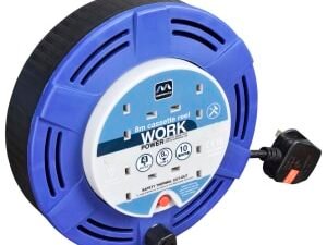 Masterplug 10A 4 Socket Blue Medium Cassette Reel - 8m