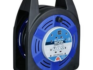 Masterplug 10A 4 Socket Blue Thermal Cut-Out Case Reel - 20m