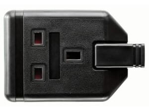 Masterplug 13A Single Rewireable Trailing Socket - Black