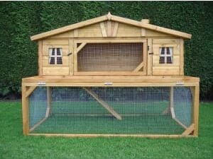 Shire Timber Apex Chicken Mansion House Coop & Run - 5 x 3 ft