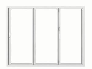 JCI Aluminium Left Opening White Bi-Fold Door - 2090mm