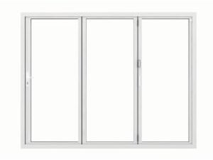 JCI Aluminium Right Opening White Bi-Fold Door - 2390mm