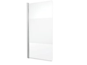Wickes Chrome with Modesty Panel Half Frame Bath Screen - 1400 x 750mm