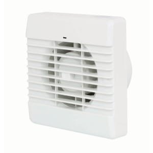 Manrose White Bathroom Fan with Pullcord – 100mm
