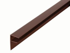 16mm PVC Side Flashing - Brown 4m