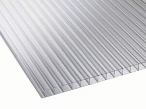 10mm Clear Multiwall Polycarbonate Sheet - 2000 x 1050mm