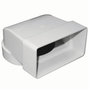 Manrose PVC White 90° Elbow Connector – 110 x 54mm