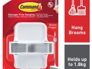 Command White Broom Gripper