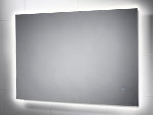 Sensio Albany Backlit LED Metal & Glass Bathroom Mirror - 600 x 900mm