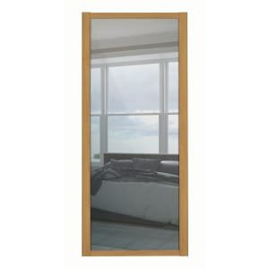 Spacepro 1 Panel Shaker Oak Frame Mirror Door – 610mm