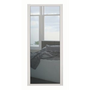 Spacepro 1 Panel Shaker Cashmere Frame Mirror Door – 762mm