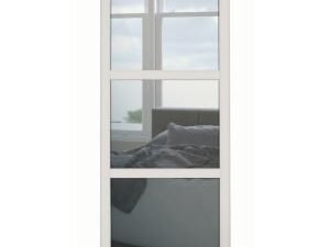 Spacepro 3 Panel Shaker Cashmere Frame Mirror Door - 610mm