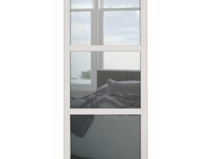 Spacepro 3 Panel Shaker Cashmere Frame Mirror Door - 762mm