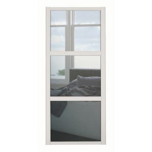 Spacepro 3 Panel Shaker Cashmere Frame Mirror Door – 762mm