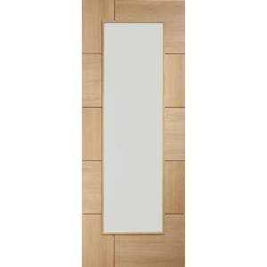 XL Joinery Ravenna Fully Glazed Oak 10 Panel Internal Door - 1981 x 838mm