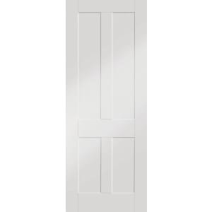 XL Joinery Victorian/Malton White Softwood 4 Panel Internal Door - 1981 x 762mm