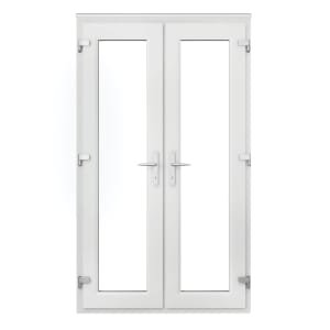 Euramax uPVC White 5ft Double Glazed French Door – 1490 x 2090mm