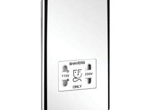 Sensio Single Chrome Dual Voltage Shaver Socket