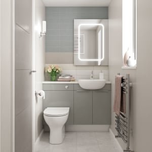 Wickes Vienna Grey Open Display Unit – 300 x 735mm
