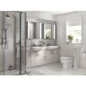 Wickes Vermont Grey Open Display Unit – 300 x 735mm