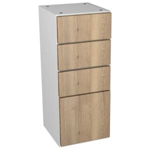 Wickes Vienna Oak 4 Drawer Storage Unit – 300 x 735mm