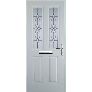 Euramax 2 Panel 2 Square Left Hand White Composite Door – 880 x 2100mm