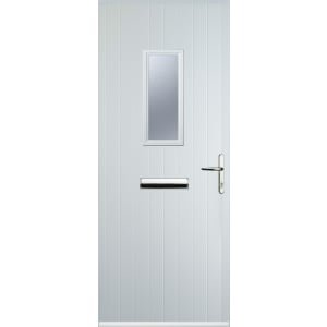 Euramax 1 Square Left Hand White Composite Door – 920 x 2100mm