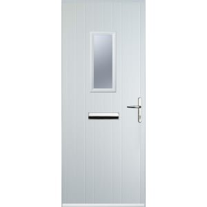 Euramax 1 Square Left Hand White Composite Door – 840 x 2100mm