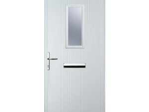 Euramax 1 Square Right Hand White Composite Door - 920 x 2100mm