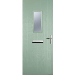 Euramax 1 Square Left Hand Chartwell Green Composite Door – 920 x 2100mm