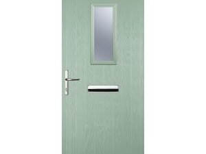 Euramax 1 Square Right Hand Chartwell Green Composite Door - 840 x 2100mm