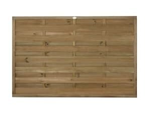 Forest Garden Pressure Treated Horizontal Hit & Miss Fence Panel - 1800 x 1200mm - 6 x 4ft - Pack of 5