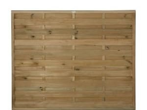 Forest Garden Pressure Treated Horizontal Hit & Miss Fence Panel - 1800 x 1500mm - 6 x 5ft - Pack of 4