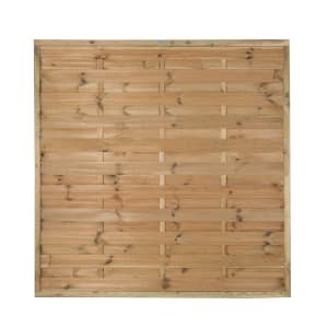 Forest Garden Pressure Treated Horizontal Hit & Miss Fence Panel – 1800 x 1800mm – 6 x 6ft – Pack of 3