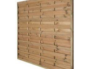 Forest Garden Pressure Treated Horizontal Hit & Miss Fence Panel - 1800 x 1800mm - 6 x 6ft - Pack of 5