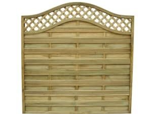 Forest Garden Pressure Treated Bristol Fence Panel - 1800 x 1800mm - 6 x 6ft - Pack of 4