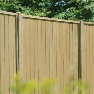 Forest Garden Pressure Treated Tongue & Groove Vertical Fence Panel - 6 x 6ft - Pack of 4