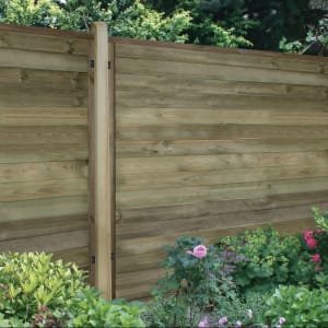 Forest Garden Pressure Treated Tongue & Groove Horizontal Fence Panel - 6 x 6ft - Pack of 5