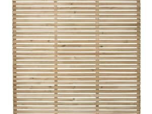 Forest Garden Contemporary Single Slatted Fence Panel - 1800 x 1800mm - 6 x 6ft - Pack of 5