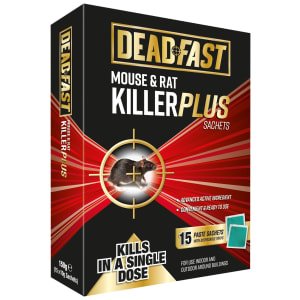 Deadfast Mouse & Rat Killer – 15 Sachets