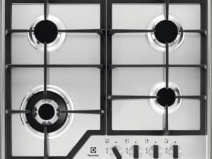 Electrolux KGS6436X 4 Burner Stainless Steel Gas Hob - 60cm
