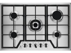 Electrolux KGS7536X 5 Burner Stainless Steel Gas Hob - 75cm