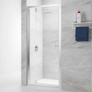 Nexa By Merlyn 6mm Chrome Framed Pivot Shower Door Only  – 1900 x 800mm