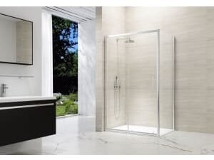Nexa By Merlyn 8mm Chrome Framed Sliding Shower Door Only - 1900 x 1200mm