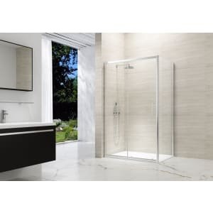 Nexa By Merlyn 8mm Chrome Framed Sliding Shower Door Only – 1900 x 1200mm