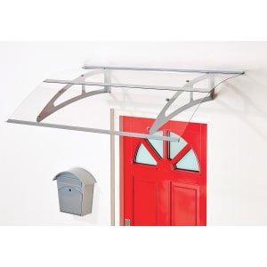 Superroof Berlin Silver Door Canopy – 1500 x 925mm