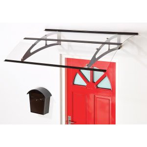 Superroof Berlin Black Door Canopy – 1500 x 925mm