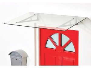 Superroof Rebecca Silver Door Canopy - 1200  x 690mm